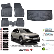 Volkswagen Allspace 2018 Model 7 Koltuk Esnek Bagaj Havuzu Araca Özel Siyah Paspas Takımı