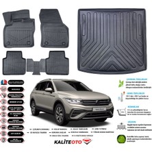 Volkswagen Allspace 2020 Model 5 Koltuk Esnek Bagaj Havuzu Araca Özel Siyah Paspas Takımı