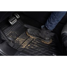 Volkswagen Polo 2019 Model Üst Bagaj Havuzu Araca Özel Siyah Havuzlu Paspas Takımı Sett