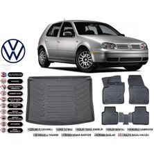 Volkswagen Golf 4 1999 Model Bagaj Havuzu Araca Özel Siyah Havuzlu Paspas Takımı Sett