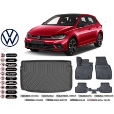 Volkswagen Polo 2025 Model Üst Bagaj Havuzu Araca Özel Siyah Havuzlu Paspas Takımı Sett