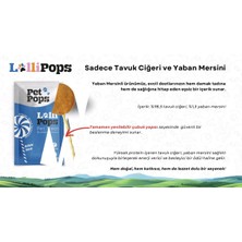 Pet Pops Kedi ve Köpekler İçin Ödül - Lolipop / Tavukciğer + Yabanmersini /  1,5gr * 5AD