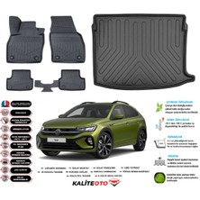 Volkswagen Taigo 2024 Model Üst Esnek Bagaj Havuzu Araca Özel Siyah Paspas Takımı