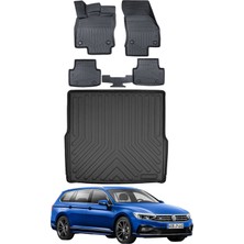 Volkswagen Passat B8 Stw 2021 Model Bagaj Havuzu Araca Özel Siyah Paspas Takımı