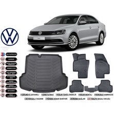 Volkswagen Jetta 2011 Model Cepli Bagaj Havuzu Araca Özel Siyah Havuzlu Paspas Takımı Sett