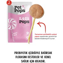 Pet Pops Kedi ve Köpekler İçin Ödül - Lolipop / Tavukciğer + Kefir /  1,5gr * 5AD
