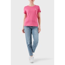 Calvin Klein Pamuklu Mom Fit Yüksek Bel Düz Paça Jeans J20J2245151AA Bayan Kot Pantolon J20J224515 1AA