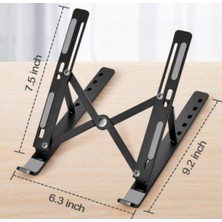 teknosepetim Macbook Laptop Bilgisayar Standı Notebook Özel Yükseltici Stand Tablet Tutucu Ayarlı Stand