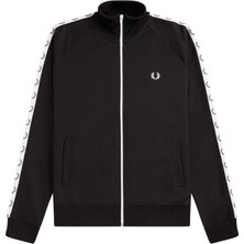 Fred Perry Erkek Siyah Logo Detaylı Ceket