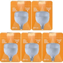 (5 adet) Osaka 50W (300W) Beyaz IŞIK E27 DUYLU (Kalın Duy) LED Torch Ampul