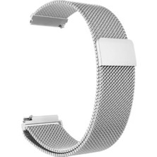 Huawei Watch 3/4/pro/buds/ultimate/runner Ile Uyumlu (22MM) Mıknatıslı Metal Hasır Kordon