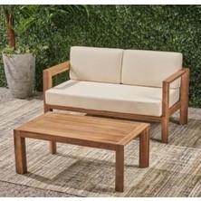 Odun's Mia 2+1+1 Bahçe Balkon Teras Ahşap Oturma Grubu