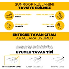 Turtle Chery Tiggo 8 2018-2025 Arası Uyumlu Ara Atkı - Gri