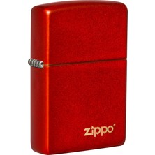 Zippo Metallic Red Logo Dizayn Çakmak