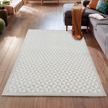 Giza Home Latte Krem Yumuşak Peluş Dokuma Halı Yolluk Çocuk Odası Oturma Odası Salon Mutfak Halısı Y485A_WR26