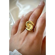 Premium Seri Rose Cilalı Ayarlanabilir Kadın Yüzük