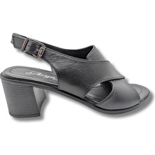 Çiğdem Kundura Zenobia | Kadın Topuklu Sandalet - Zenobia - Siyah - 37