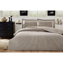 Özdilek Naturel 4 Yastık Kılıflı Nevresim Takımı Ranforce Çift Kişilik Bej