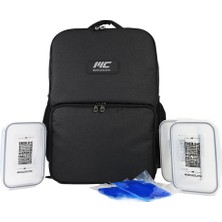 Musclecloth Termo Sırt Çantası Seti Siyah 20 L Yastıklı Laptop Bölmesi ve Isı Yalıtımı Özellikli