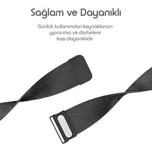 Amazfit Gtr 3-Gtr 3 Pro-Gtr 2-Gtr 2e-Gtr (22MM) 47MM Uyumlu Metal Hasır Kordon