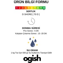 Premium Taş Tozu - Hızlı Donan Profesyonel Taş Tozu - Mumluk & Vazo Döküm Beton Harcı | 1 kg |