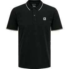 Only & Sons Erkek Onsfletcher Polo Yaka %100 Pamuk T-Shirt 22024827 Siyah