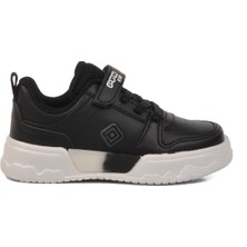 Siyah Cırtlı Unisex Çocuk Spor Ayakkabı 1603 B