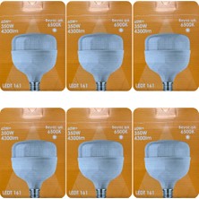 (6 adet) Osaka 60W (350W) Beyaz IŞIK E27 DUYLU (Kalın Duy) LED Torch Ampul