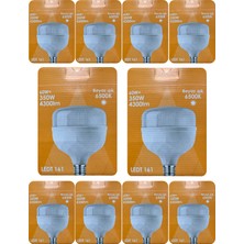 (10 adet) Osaka 60W (350W) Beyaz IŞIK E27 DUYLU (Kalın Duy) LED Torch Ampul
