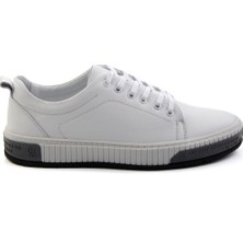 Bambi Beyaz Leather Erkek Sneaker E01018033443