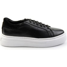 Siyah Leather Erkek Sneaker E01087114303