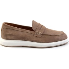 Bambi Bej Leather Erkek Casual Ayakkabı E01587238302