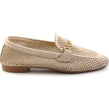 Bambi Bej  Kadın Loafer Ayakkabı K01688010902
