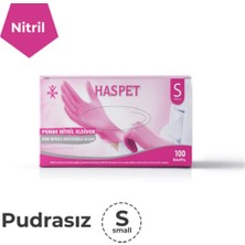 Haspet Pembe Nitril Small Dövme Eldiveni – Kutu