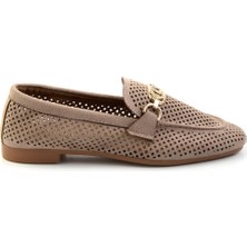 Bambi Vizon  Kadın Loafer Ayakkabı K01688010902
