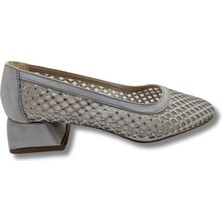 Çiğdem Kundura Xanthippe | Kadın Topuklu Babet - Xanthippe - Gümüş - 36