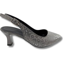 Titania | Abiye Arkası Açık Stiletto - Titania - Platin - 37