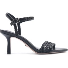 Nine West Lamarta 5fx Siyah Kadın Topuklu Sandalet