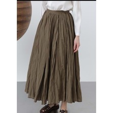 25Y20640 Etek Buruşuk Kumaş - Puane - 25Y20640 - Olive - 1
