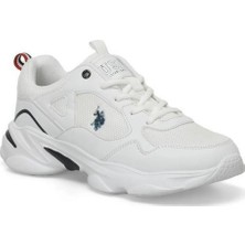 U.s. Polo Assn. Bob Wmn 5Fx Kadın Beyaz-Lacivert (36-40) Sneaker Ayakkabı