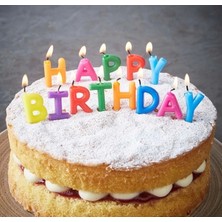 Ynt İthalat Happy Birthday Yazılabilen Rengarenk Doğum Günü Mumu