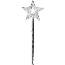 Ynt İthalat Yıldız Model Peri Asası Melek Asası Prenses Asası Metalize Gümüş Renk