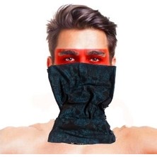 Ynt İthalat Baf Bandana Çoklu Kafatası Mavi Siyah Maske