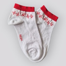 Butik Kadın 3'Lü Kan Grubu Pamuklu Patik Çorap (A Rh+)