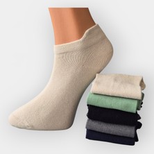Butik Erkek Renkli 5'Li Pamuklu Patik Çorap