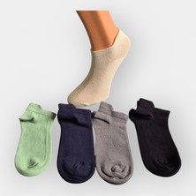 Butik Erkek Renkli 5'Li Pamuklu Patik Çorap