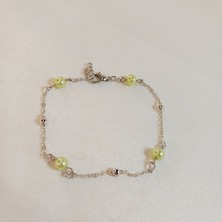 Crystal Atelier İnci Bileklik, İncili Bileklik, Gümüş Kaplama İnci Sıra Bileklik, Barok İnci Bileklik, Kadın İnci Bileklik, Zarif İnci Detay Bileklik, Gümüş Kaplama İnci Modeli Tasarım Bileklik, Zincir Bileklik