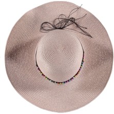 Bipamuk Fötr Hasır Plaj Şapka Kadın Yazlık Şık Model Renkli Şapka