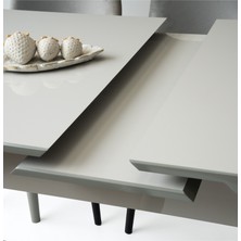 Zeraf Ev Açılır Yemek Masası Efsun 130 x 80/160 x 80 High Gloss (Sadece Masa)