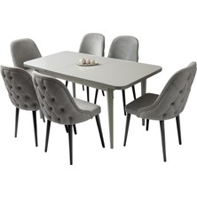 Zeraf Ev Açılır Yemek Masası Efsun 130 x 80/160 x 80 High Gloss (Sadece Masa)